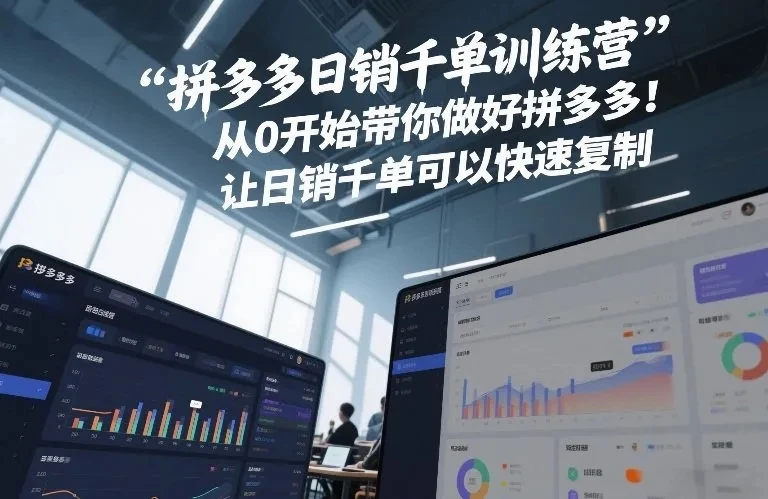 【精】白凤电商·拼多多日销千单训练营,从0开始带你做好拼多多,让日销千单可以快速复制(更新26年2月)-AI智界创业