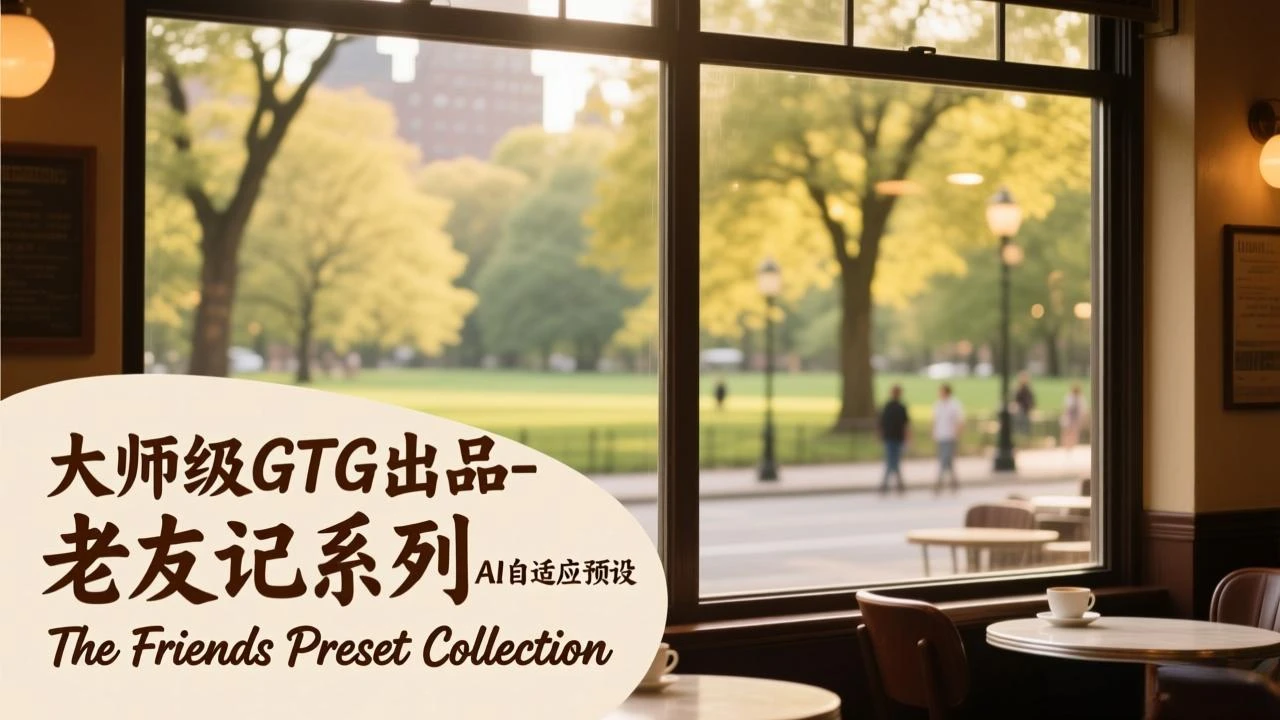 大师级GTG出品-老友记系列AI自适应预设The Friends Preset Collection-AI智界创业